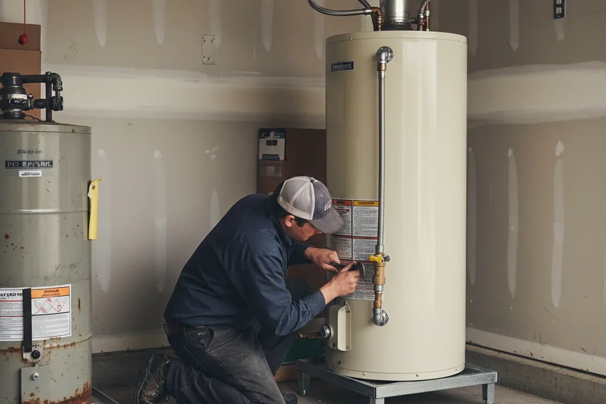 Water heater and shutoff valve replacement in Gloucester City